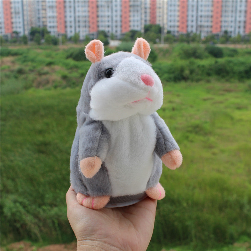 talking hamster toy - grey
