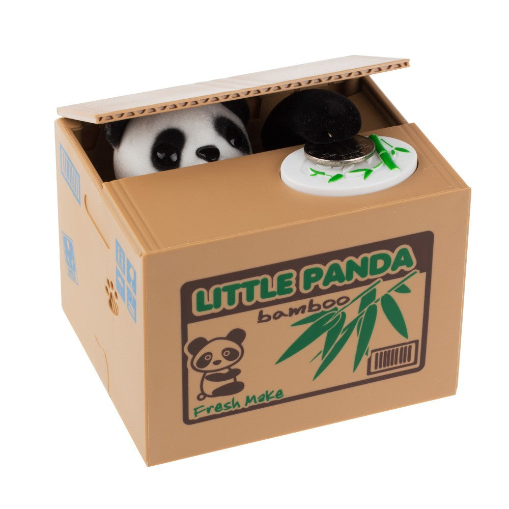 panda thief money box