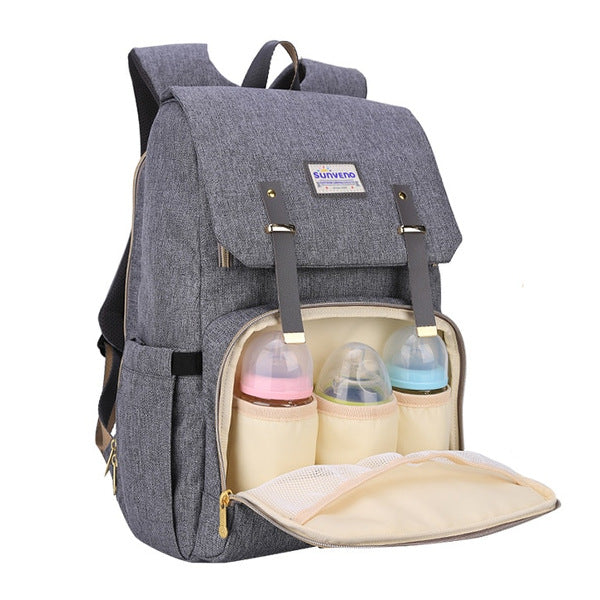 backpack diaper bag - baby bottle pocket