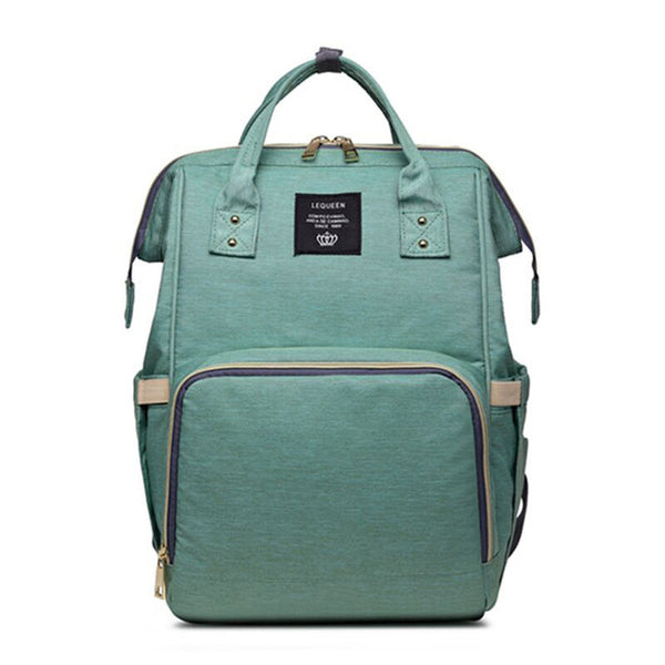backpack diaper bag - green