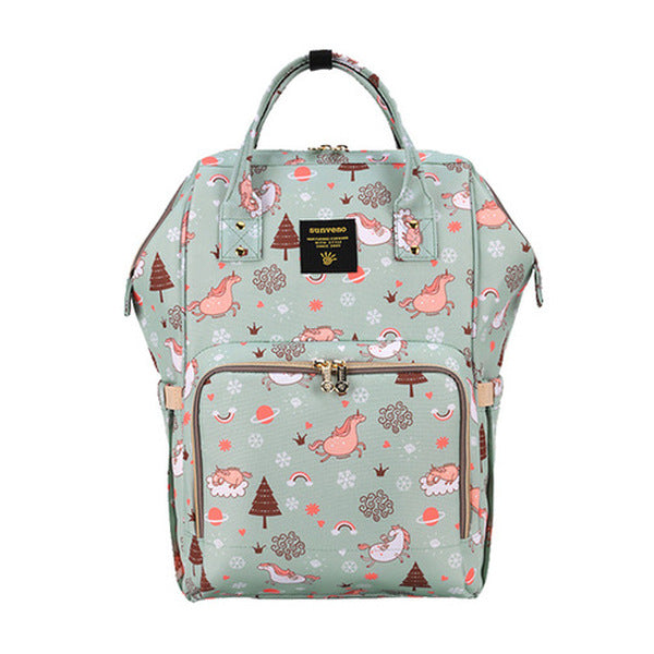 backpack diaper bag - green dream