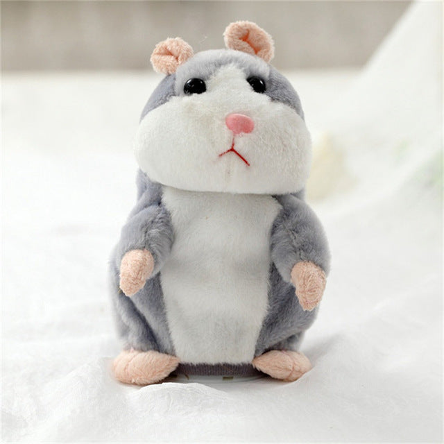 talking hamster toy - gray