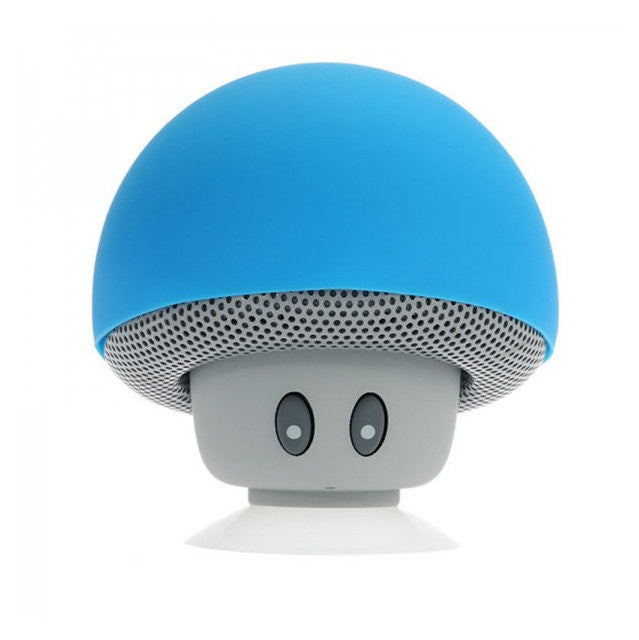 mushroom wireless bluetooth speaker blue