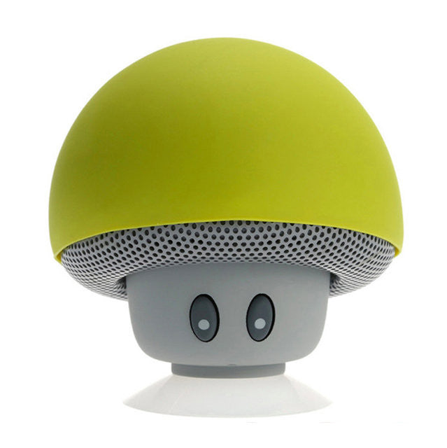 mushroom wireless bluetooth speaker yellow