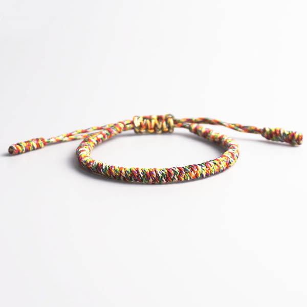 tibetan rope bracelets elemental harmony multi-color
