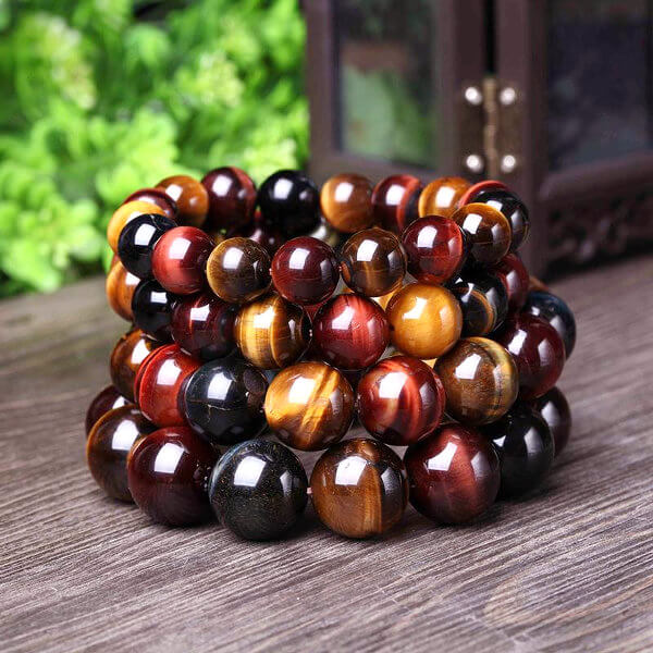 tiger eye gemstone bracelet bead sizes