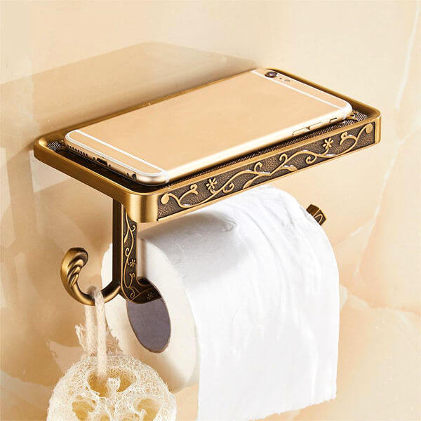 toilet paper roll holder - antique