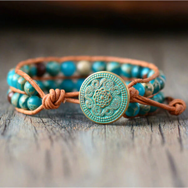 ocean spirit turquoise jasper bracelet