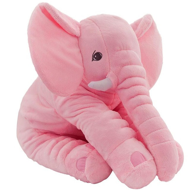 large plush elephant soft toy pink
