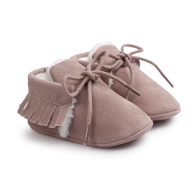 baby lace-up moccasin lilac